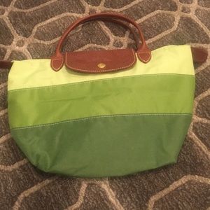 Longchamp small green tote